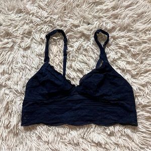 Navy bralette aerie, never been used, size extra small